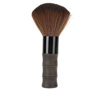 Kuuleyn Duster Brush, Single Handheld Unit, Wood Soft Fiber Neck Facial Remover for Barbers Hairstylists Home Users Post-haircut Broken Hair Cleaning Tool