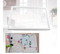 Kuuleyn Embroidery Hoop Easy Clip Frame Embroidery Clip Frame Square Frame Hoop for Embroidery, Quilting, Cross Stitch, Punch Needle, Silk-Painting-Hand U Journey(27.9x27.9cm)