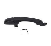 Kuuleyn Exterior Door Handles Exterior Door Handle Black Car Outside Door Handle Replacement for Town Country Limited Platinum Lx Premium Touring L (Rear Left Right Without Hole:)