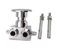 Kuuleyn Faucet with Foot Pedal, Foot Pedal Controlled Sink Faucet, Copper Foot Valve Touchless Water Valve Set for Washbasin Faucet Bathroom Basin Faucet
