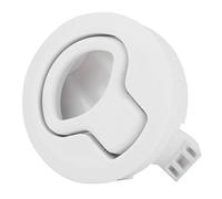Kuuleyn Flush Pull Latch, Hatch Latch Lock, Plastic Flush Pull Hatch Latch Slam Latch for RV Marine Boat RV White 2.4in(White)