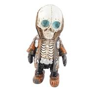Kuuleyn Halloween skull ornaments,Cool Exquisite Resin Skeleton Statue for Home Party Desk Decor Gift,fashion creative ornaments ghost festival atmosphere scene layout props (Tipo D)