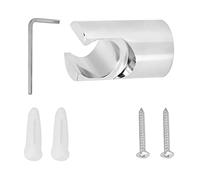 Kuuleyn Handheld Shower Head Holder, Shower Fixing Bracket, Plastic Stable Shower Base for Home Bathroom Washroom Wall Mounted Sturdy Durable Easy Install Secure Support Long Servi