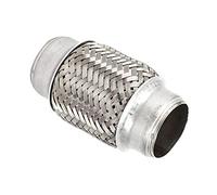 Kuuleyn Hardware Connector Flex, 38 x 102mm 1.5 x 4in Stainless Steel Exhaust Flexible Pipe Flexi Joint Repair Tube Car Accessor Fits Most Car Models