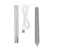 Kuuleyn Hot Foil Pen USB Heat Foil Stamping Embossing Pen ABS Crafting Tool for Drawing Writing (Silver)