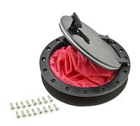 Kuuleyn Housse de kayak ronde standard de 20,3 cm, kit de couverture de pont avec sac de rangement, housse d'inspection en plastique, pour kayaks, bateaux, équipement de pêche