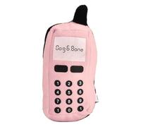 Kuuleyn Juguete para masticar para perros, juguete para masticar para mascotas, lindo juguete con forma de teléfono celular, juguete para mascotas, teléfono celular, perros, (Pink)