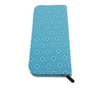 Kuuleyn Knitting Needle Case,Portable Storage Organizer Bag,600D Oxford Fabric Rhombus Lattice Pattern Sweater Needles Holder Travel Home Class Crafters Knitters Multi Functional