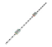 Kuuleyn Linear Guide Rail, Linear Guide Blocks, 1pc 400mm LML9B Miniature Linear Rail Guide Rail 9mm Width + 2pcs Slide Blocks