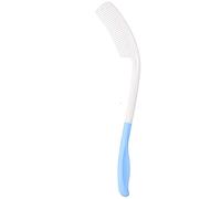 Kuuleyn Long Handle Comb,Ergonomic Curved Handles, ABS Material Elderly Hand Disabled People Independent Use Arthritis Relief Durable Styling Aid Hair Care Essential Daily
