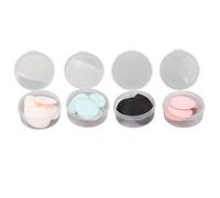 Kuuleyn Makeup Tools, Makeup Sponge, 20pcs Cosmetic Puff Mini Finger Size Triangle Shape 4 Colors Makeup Sponges Puffs for Contouring