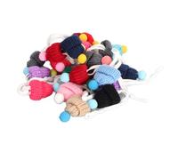Kuuleyn Mini Knitting Hat,Wool Polyester DIY Art Craft,Christmas Ornaments Handmade Decorations Festive Accessories Premium Quality Easy to Use Versatile Applications for DIY
