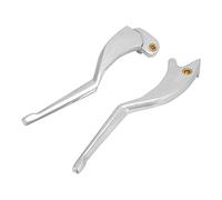 Kuuleyn Motorcycle Brake Clutch Levers, Motorcycle Foot Brake Lever Pedal, 1 Pair Aluminum Clutch Brake Handle Lever Kit Motorcycle Modification Replacement for Indian Scout 2015 - (Electroplated)