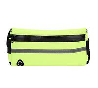 Kuuleyn Multi Functional Outdoor,Sports Waist Bag, Nylon Mobile Phone Storage Pouch with Reflective Strip Adjustable Strap Running Hiking Fitness Gear Daypack (Fluorescent Green)