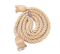 Kuuleyn Pendant Light Cord, Vintage Plug in Hanging Light Kit, 1.5m E27 85-265V Retro Vintage Pendant Lamp Hemp Rope Ceiling Filament Light Fixture(2 Heads)