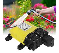 Kuuleyn Pressure Washer Pump, 12V 120W 8L Diaphragm High-Pressure Pump with Copper Connector Automatic Water Injection Pump for Garden Sprinklers, Lawns