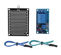Kuuleyn Rain Water Sensor Module, Raindrops Sensor, 12V Rain Detection Sensor with Relay Control Module and 20cm Cable