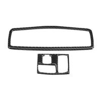 Kuuleyn Reading Lamp Trim, 2pcs Front Roof Reading Light Frame Trim, Carbon Fiber Cover Fit for Lancer 2008-2016 (With skylight)