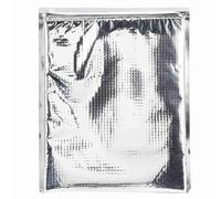 Kuuleyn Reusable Insulation Bags, 3 Types 5pcs/Set Aluminum Foil Insulated Food Storage Bag Thermal Cooler Silver (30 * 35cm)