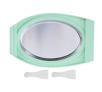 Kuuleyn Rolled Ice Cream Maker, Instant Ice Cream Plate, Aluminum Mini Compact Efficient Ice Cream Roll Pan for DIY Frozen Yogurt Sorbet Gelato Sashimi Ice Plate Home Kitchen Use (Green)