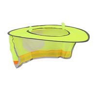 Kuuleyn Safety Helmet Visor, Mesh Visor, Face, Neck Visor, Summer High Visibility Full Range Mesh Neck Visor with Reflective Strips (Yellow)