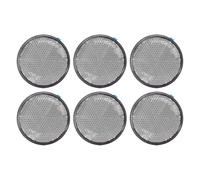 Kuuleyn Safety Reflectors, Reflective Warning Sign, 6pcs Round Reflectors Self Adhesive 2.24in Safety Reflector for Mailboxes Driveway Tunnels Post Cars Trailer (White)