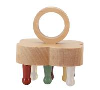 Kuuleyn Scalp Massager,Wooden Stone,Ergonomic Portable Four Leaf Clover Comb Polished Teeth Spa Relaxation Home Use Head Massager Beech Wood Stress Relief Stone Comb Teeth (Vistoso)