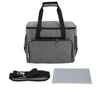 Kuuleyn Sewing Machine Bag Large Capacity Portable Adjustable Strap Nylon Material Wide Opening Versatile Sewing Machine Case for Home Sewing with Reinforced Handles Pockets