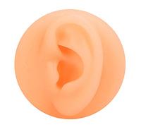 Kuuleyn Silicone Ear Acupuncture Practice Model,Reusable Simulation Left Ear Display Tool,Fake Ear Model Medical Training Aid Anatomical Study Prop Durable Material (Left Ear)