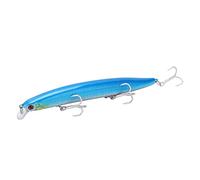 Kuuleyn Spinner Baits, Anti Minnow Lure 3D Eyes Fishing Hard Bait Fishing Tackles with 3 Sharp Barbs (#5)