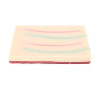 Kuuleyn Suture Practice Pad,Silicone 3 Layers Reusable Realistic Suturing Training Kit,Medical Student Portable Skill Development Anatomy Education Surgical Simulation