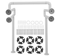 Kuuleyn Toilet Frame Handles,Stainless Steel Safety,Antislip Bathroom Support Elderly Assist Wall Mounted ADA Compliant Durable Construction Ergonomic Design 300kg Load Capacity