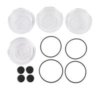 Kuuleyn Trailer Bearing Cap, Trailer Hub Replacement Oil Cap Kit, | 4 Set 4 Inch 183772 KIT Trailer Axle Plastic Cover Replacement for Axles