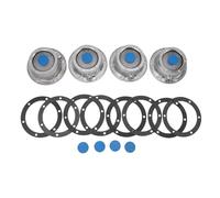 Kuuleyn Trailer Hub Caps, 4 Pcs Trailer Hub Cap Aluminum Alloy with Rubber Seal Plug Protective Excellent Sealing 343-4009 Replacement