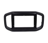 Kuuleyn Universal Car Radio Stereo Fascia Frame Adapter, Radio Frame Fascia, 9 Inch Navigation Panel Frame Anti Scratch Stylish Black Car Stereo Radio Fascia ABS Panel Bezel (Without power cord)