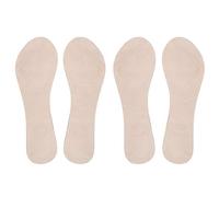 Kuuleyn Women High Heeled Shoes Insoles,Elastic Material Non Slip Foot Pad,Shock Absorption Cushioning Arch Support 2 Pairs Pack Beehive Design Pressure Relief Comfortable Daily (Apricot Color)