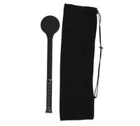 Kuuleyn Wooden Tennis Pointer Round Strike Head Textured Anti-slip Handle with Drawstring Fabric Storage Sack for Stroke and Footwork Training Black