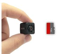 KUUS C1 Smallest Mini Spy Camera in Europe 2.3cm Hidden Camera Full HD 1080P No WiFi, Micro Camera Covert Camera Tiny Camera with SD 32GB, Night Vision, Motion Detection