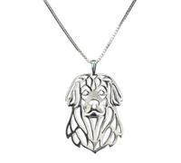 KUUTYB necklace Women's Jewelry Leonberger Necklaces Lady Pet Dog Pendant Necklaces Gift