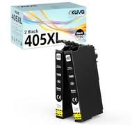 Kuva 405XL 405 XL Ink Cartridges Multipack Replacement for 405XL Compatible with Workforce WF-7830DTWF WF-7840DTWF Pro WF-3820DWF WF-4820DWF WF-4830DTWF (2 Black)