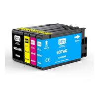 Kuva 937e 937 Ink Cartridge NEW CHIP 937XL for HP 937 Ink Cartridge 937e Compatible with HP Officejet Pro 9120b 9110b 9720b 9130b 9117b 9720 9730 (4-pack)