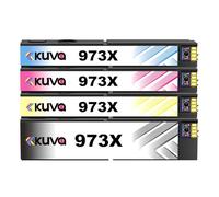 Kuva 973XL 973 Compatible Ink Cartridge Replacement for HP 973X 973XL to use with HP PageWide Pro 477dw 577dw 452dw 477dn 452dn 577z 552dw P55250dw Printer (Black & Cyan, Magenta, Yellow)