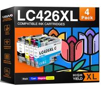 Kuva LC426 Ink Cartridges Compatible for Brother LC426 LC426XL LC-426 LC-426XL Replacement for Brother MFC-J4335DW MFC-J4340DW MFC-J4535DW MFC-J4540DW Printer (Black Yellow Cyan Magenta,4 pack)