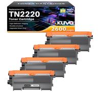 Kuva TN2220 Toner Cartridges Comaptible for Brother TN2220 for MFC 7460DN 7470D 7860DN DCP 7055 7060N HL2270DW HL2250DN HL2240DR HL2240D HL2230 HL2220 HL2130R FAX2840 FAX2940 FAX2950 (Black,4-Pack)