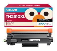 Kuva TN2510XL TN2510 Toner Cartridge Compatible with Brother TN-2510XL | Compatible with Brother DCP-L2627DWE L2660DW MFC-L2860DWE L2800DW L2860DW L2827DWXL L2827DW L2827DWE Printer (1 x Black)