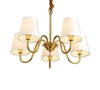 KUVAHECDH Copper American Style Chandelier,Living Room Bedroom Dining Room Lamp,Simple Modern Country Pastoral Chandelier,Vintage Ceiling Light,for Kitchen Home Dining Room