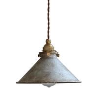 KUVAHECDH Minimalist American Style Retro Rust Gray Suspension Wire Lamp Nordic Originality Industrial Style Metal Dining Room Light Rustic Farmhouse Closet Shop Corridor Chandelier