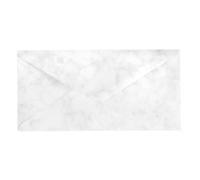 Kuvertwelt Envelopes DIN C6 (220 x 110 mm) - Wet Adhesive - High-Quality Envelopes in Various Quantities Pack of 25 Envelopes DIN Long Wet Adhesive Marbled White