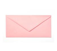 Kuvertwelt Envelopes DIN C6 (220 x 110 mm) - Wet Adhesive - High-Quality Envelopes in Various Quantities Pack of 25 Envelopes DIN Long Wet Adhesive Pink