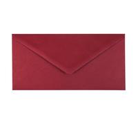 Kuvertwelt Envelopes DIN C6 (220 x 110 mm) - Wet Adhesive - High-Quality Envelopes in Various Quantities Pack of 25 Envelopes DIN Long Wet Adhesive Dark Red